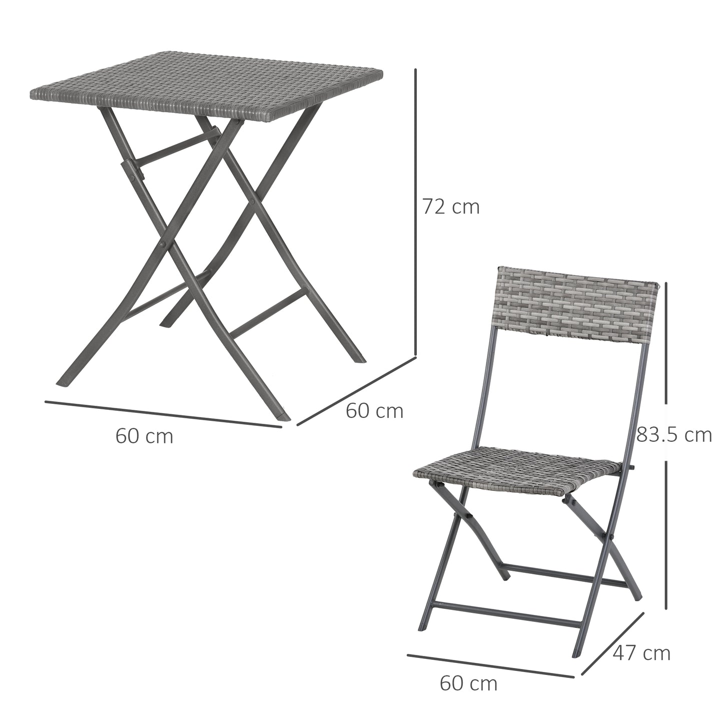 AI62 Decor Outdoor 2-Seater Bistro Set