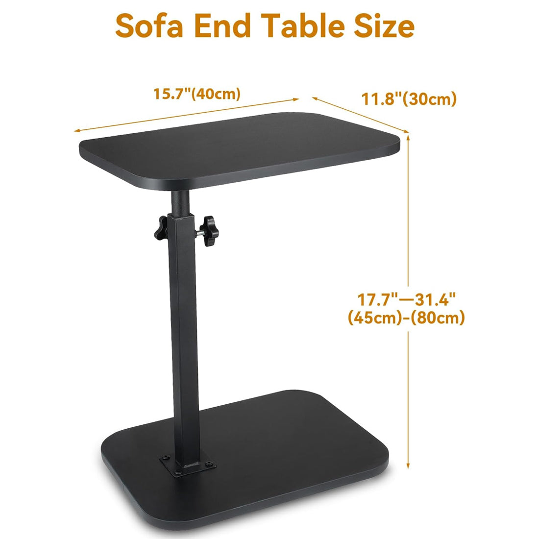AI62 Decor Adjustable C-Shaped Side Table – Coffee & Laptop Table