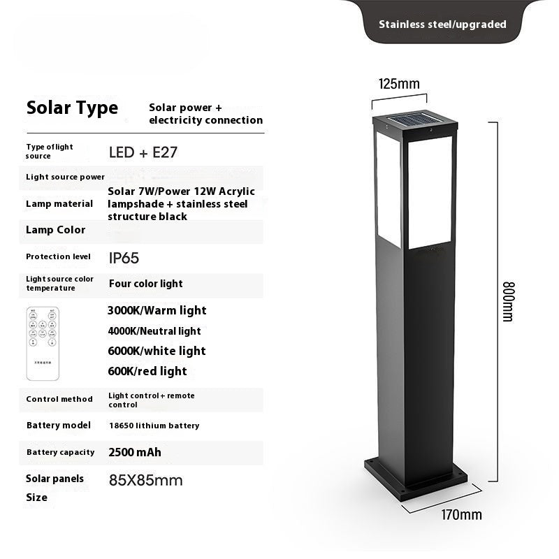 AI62 Decor Solar Lawn Lights for Outdoor Courtyards