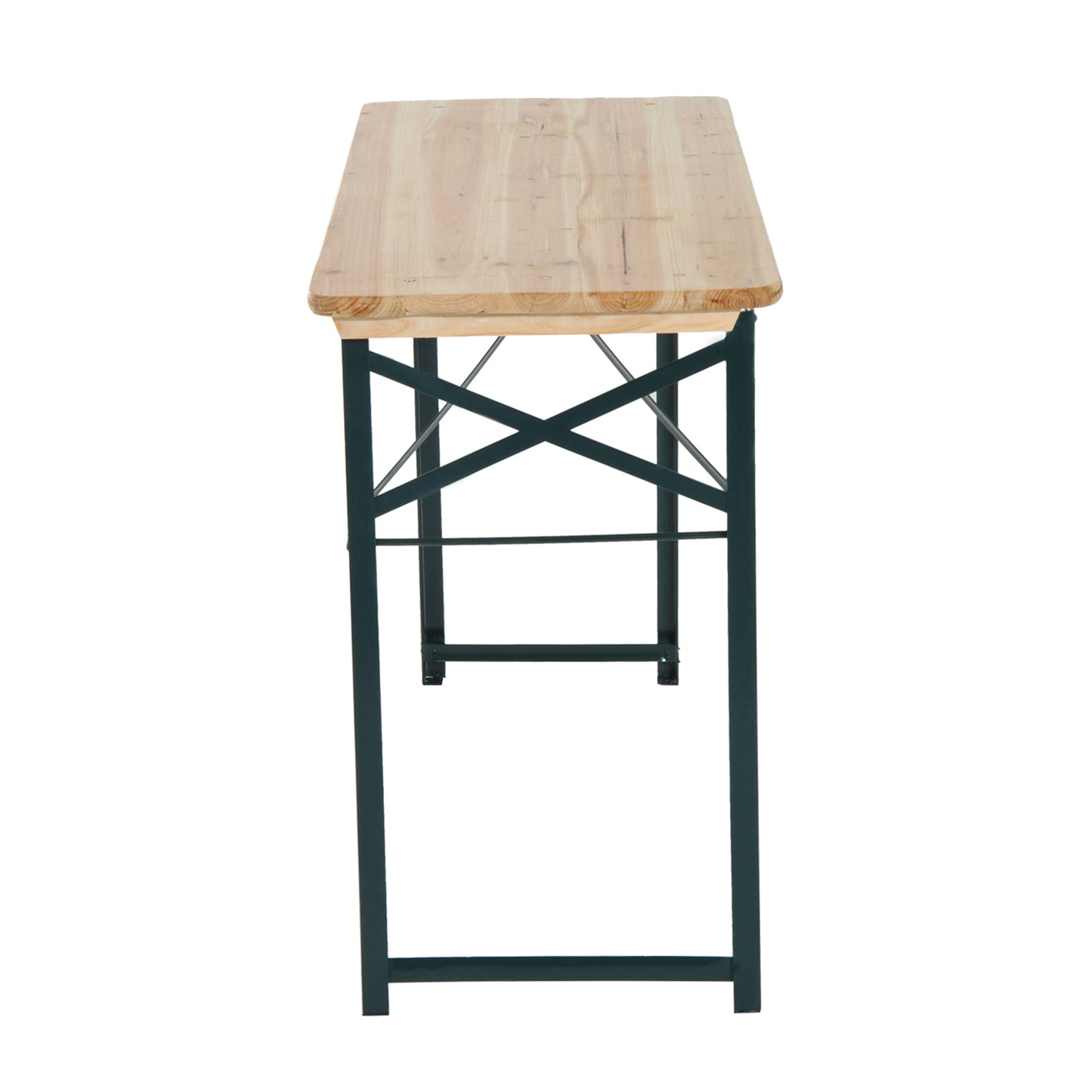 AI62 Decor Wooden Folding Table and Benches – Outdoor Garden Dining Set