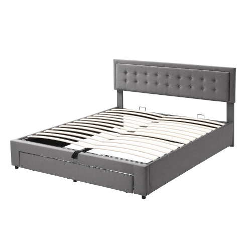 AI62 Decor King Size Upholstered Bed with Storage – 150 x 200 cm