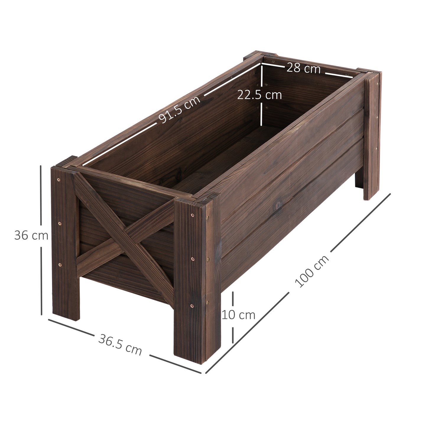 AI62 Decor 58L Raised Garden Planter