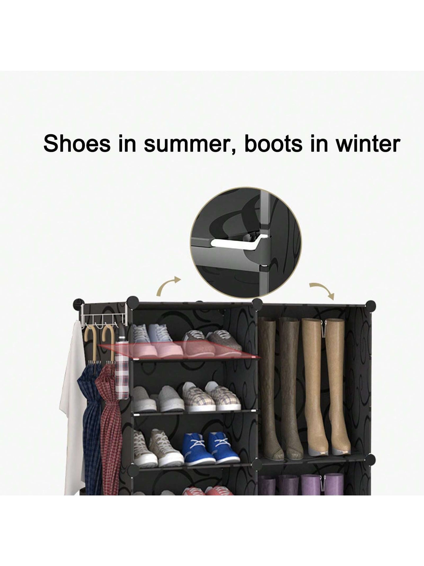 AI62 Decor Tall Multi-Layer Shoe Rack – Large Capacity