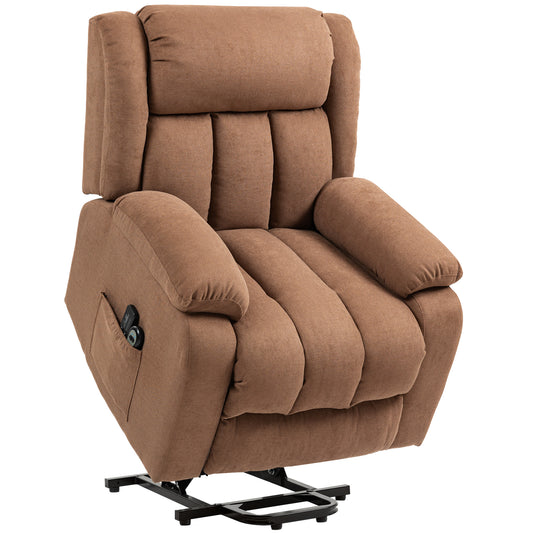 AI62 Decor Overstuffed Power Recliner with Massage & Footrest