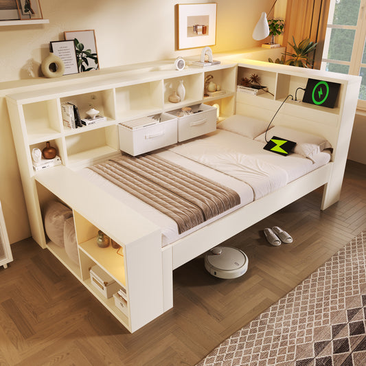 AI62 Decor Single Daybed with Storage & USB Port for Bedroom & Living Room