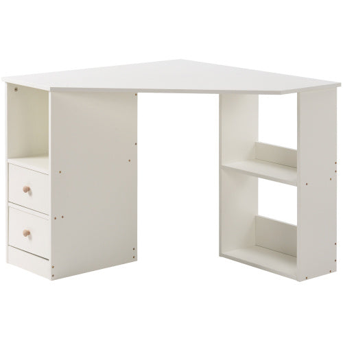 L-Shaped Corner Computer Desk with Storage AI62Decor