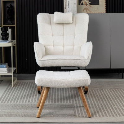 AI62 Decor Rocking Recliner Chair with Cushion – Cozy Lounger