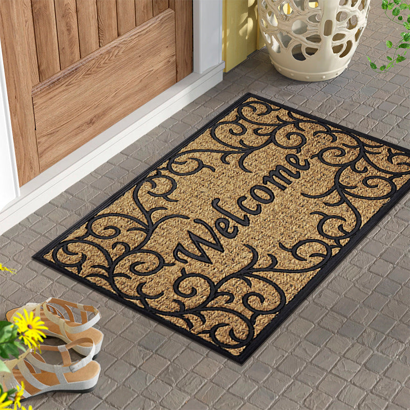 AI62DecorPrinted Velvet Welcome Home Floor Mat