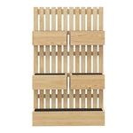 5-Box Wooden Raised Garden Bed Trellis with Drainage AI62Decor