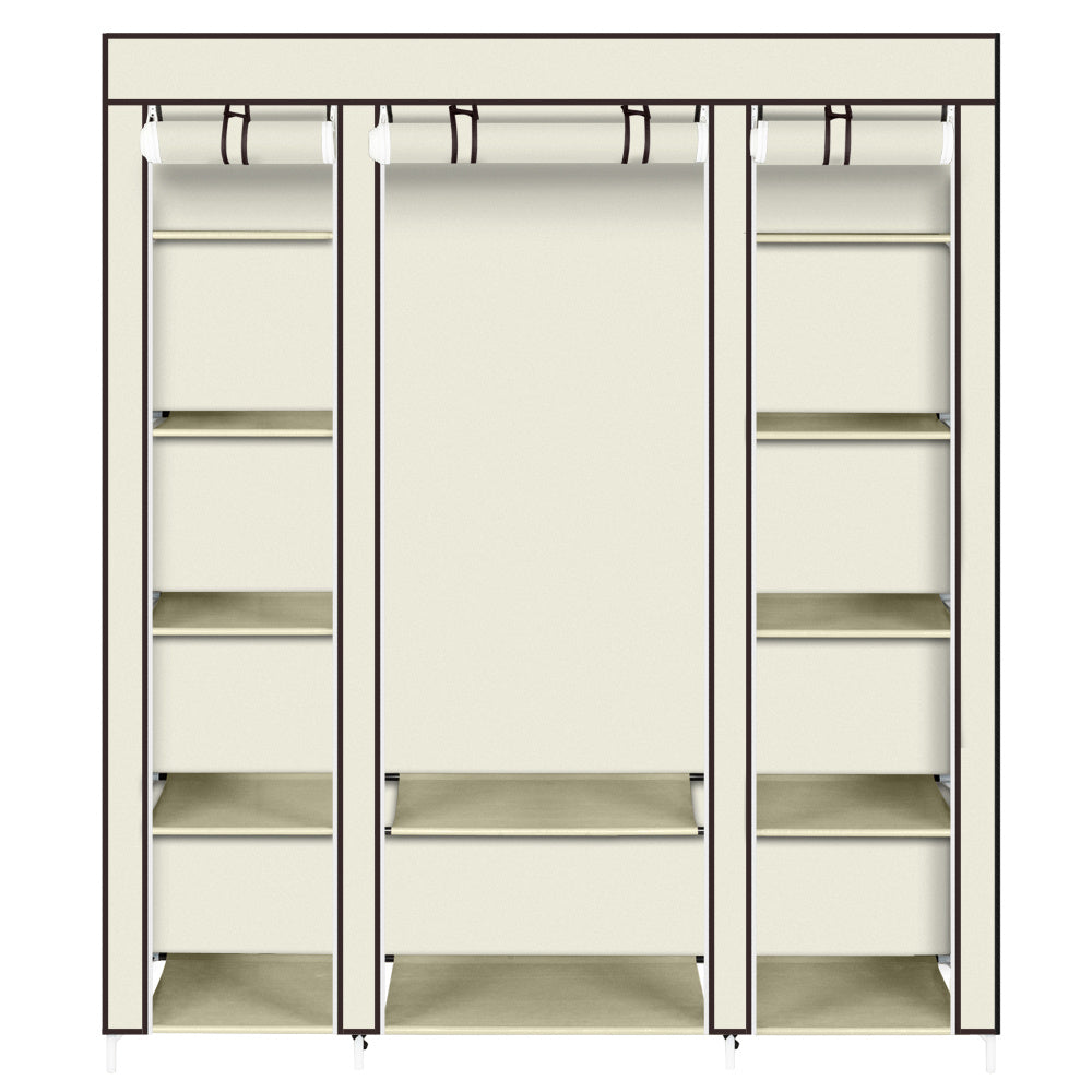 AI62 Decor 5-Layer Non-Woven Wardrobe with 12 Compartments