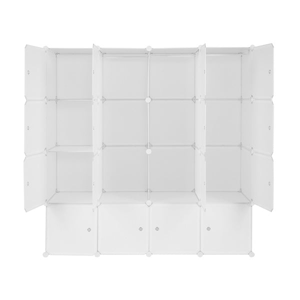 AI62 Decor 4-Tier 16-Grid Cube Wardrobe Organizer