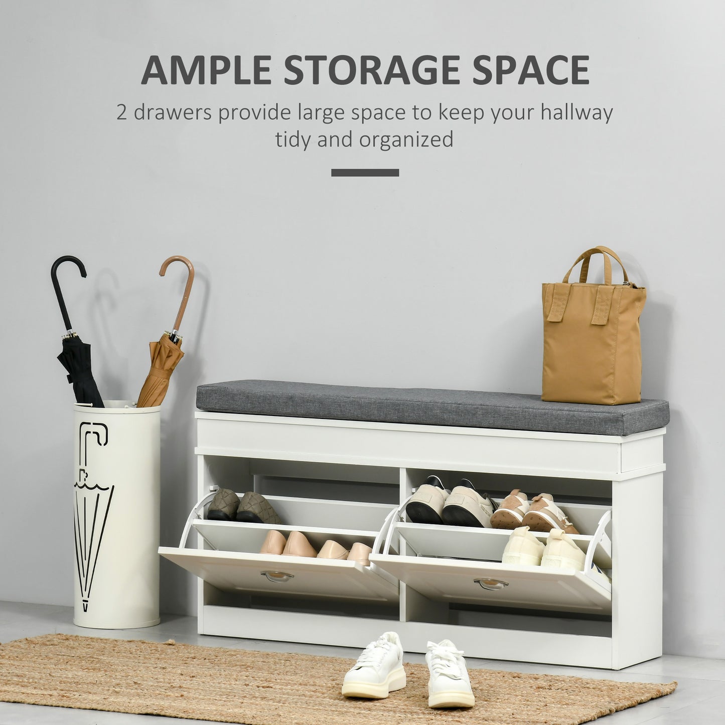 AI62 Decor Shoe Cabinet with Seat Cushion