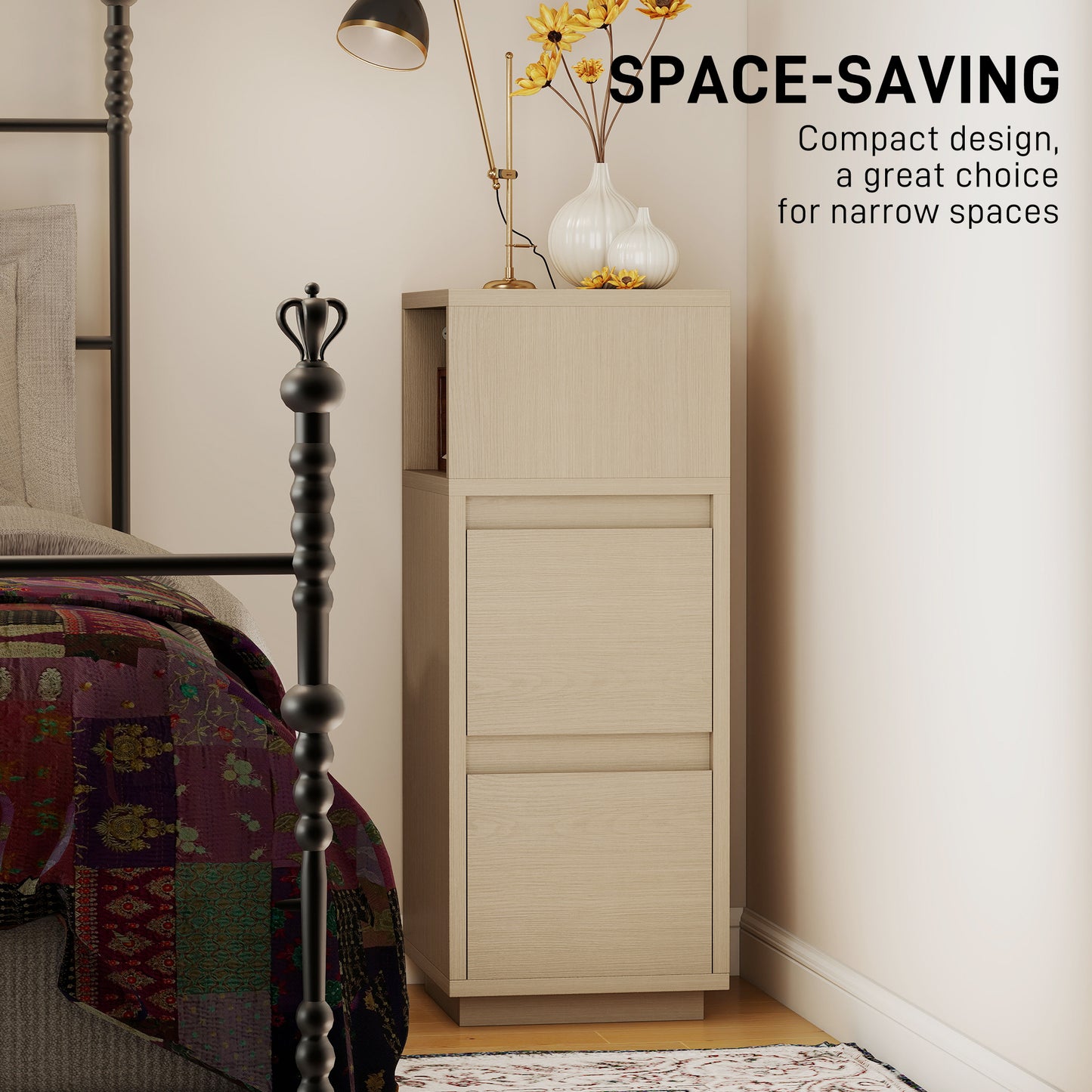 AI62 Decor Compact Bedside Cabinet with Storage