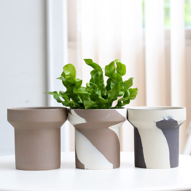 AI62 Decor Creative Ceramic Succulent & Fern Planters