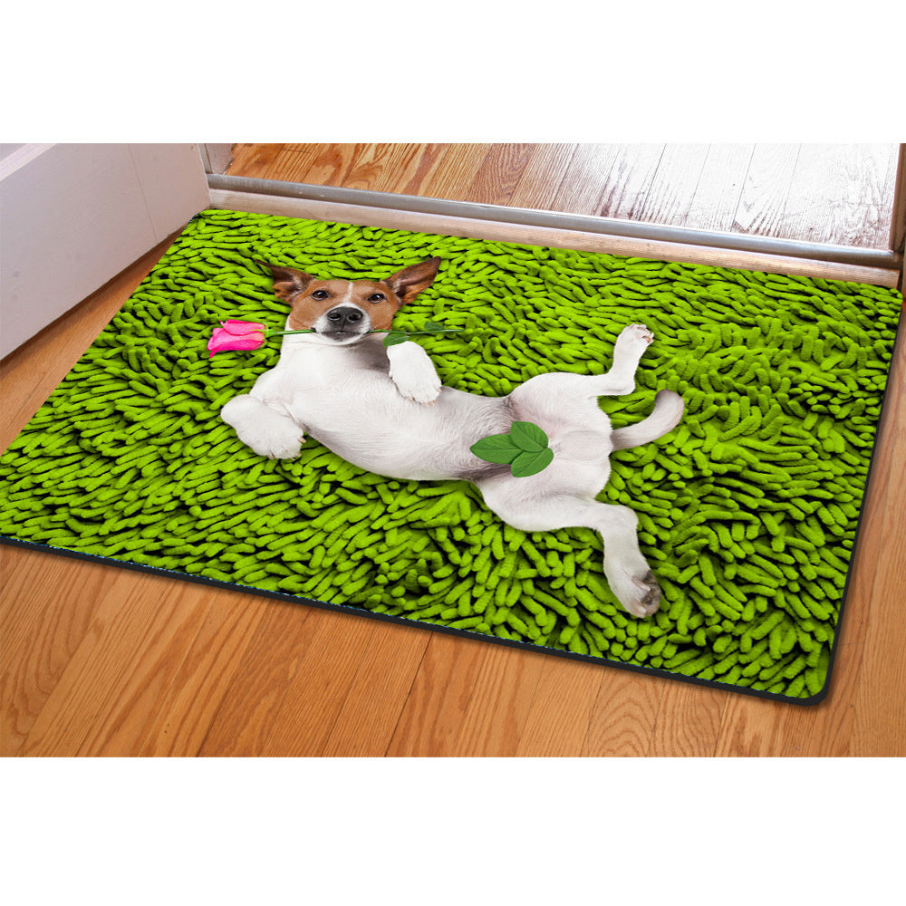 AI62 Decor Multi-Purpose Dining & Door Mat with Creative Prints