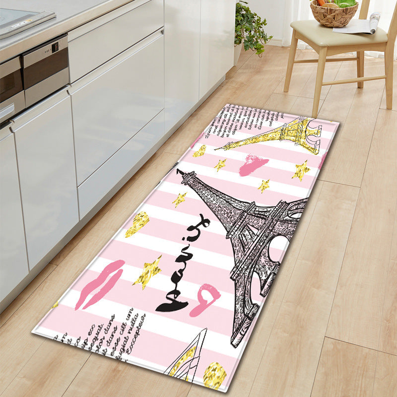 AI62 Decor 3D Printed Anti-Slip Washable Kitchen & Door Mat