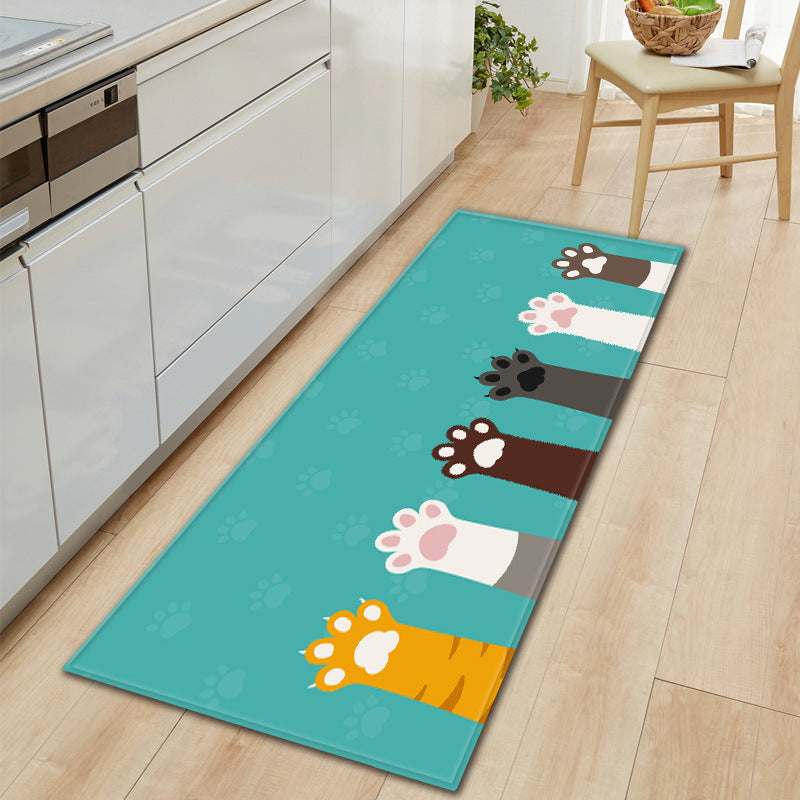 AI62 Decor 3D Printed Anti-Slip Washable Kitchen & Door Mat