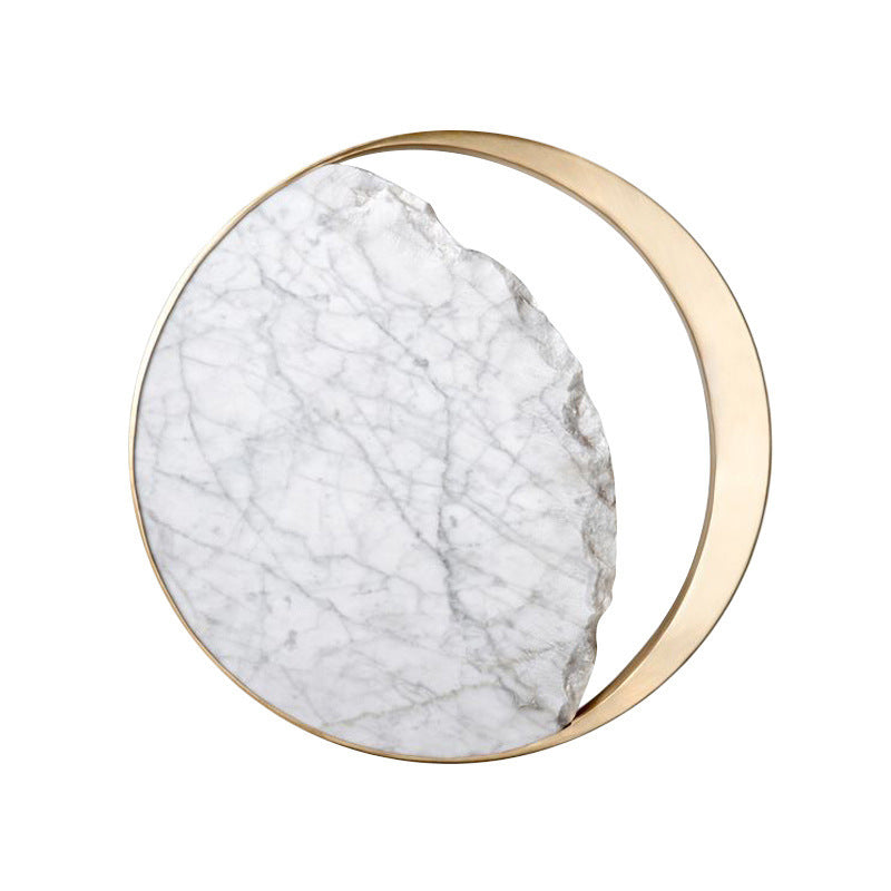 AI62 Decor Marble LED Wall Sconce Lamp for Bedroom