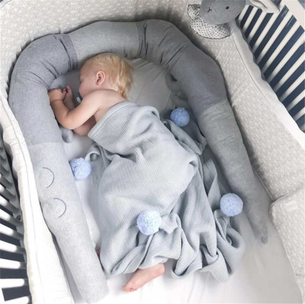 AI62 Decor Baby Bedding Cartoon Crib Bumper & Pillow Set