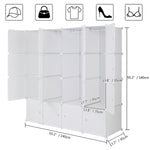 4-Tier 16-Grid Cube Wardrobe Organizer AI62Decor