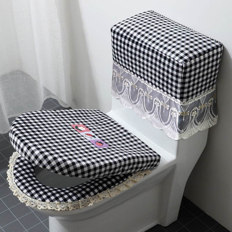 AI62 Decor Waterproof 3-Piece Toilet Cushion Seat Set