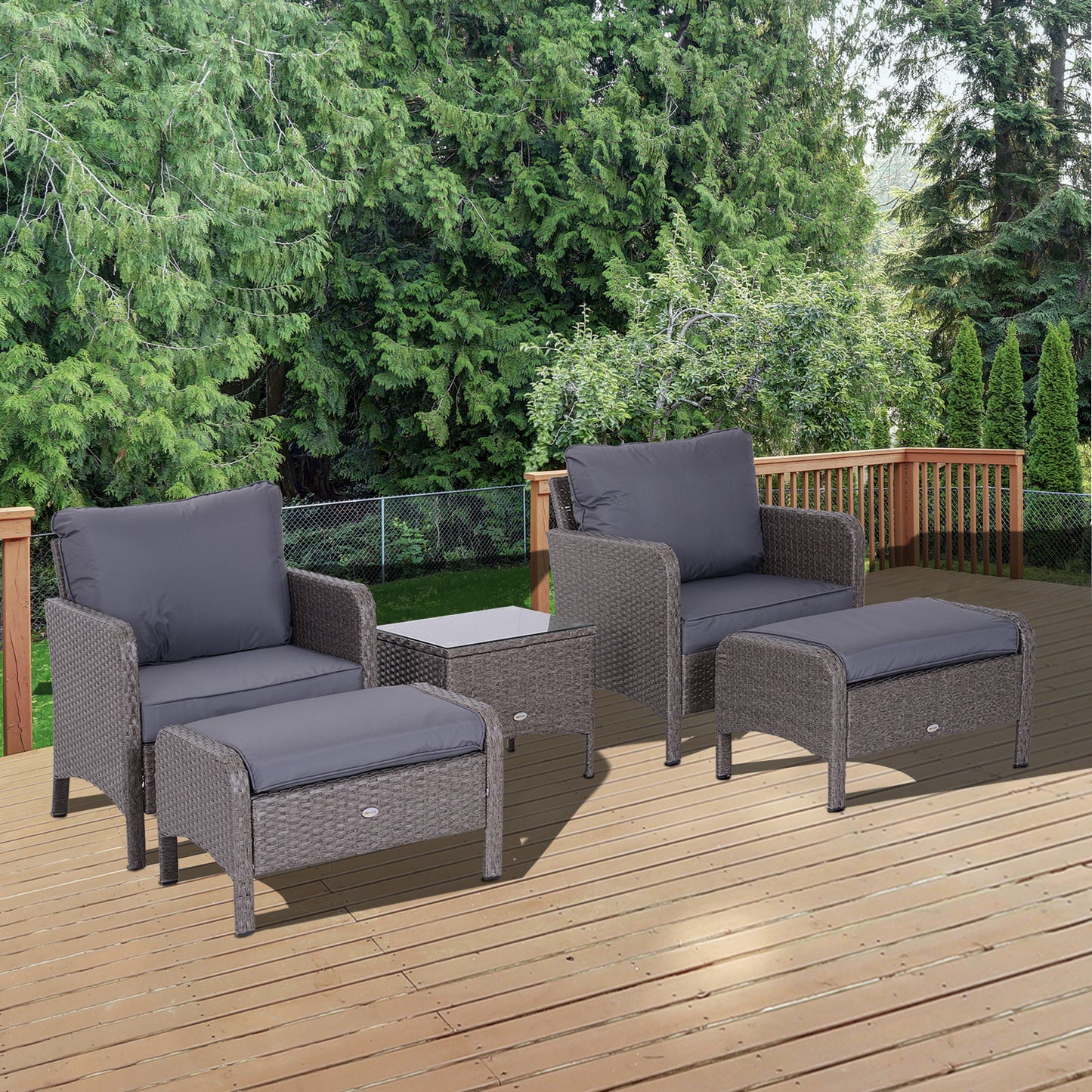 AI62 Decor 2-Seater Rattan Furniture Set