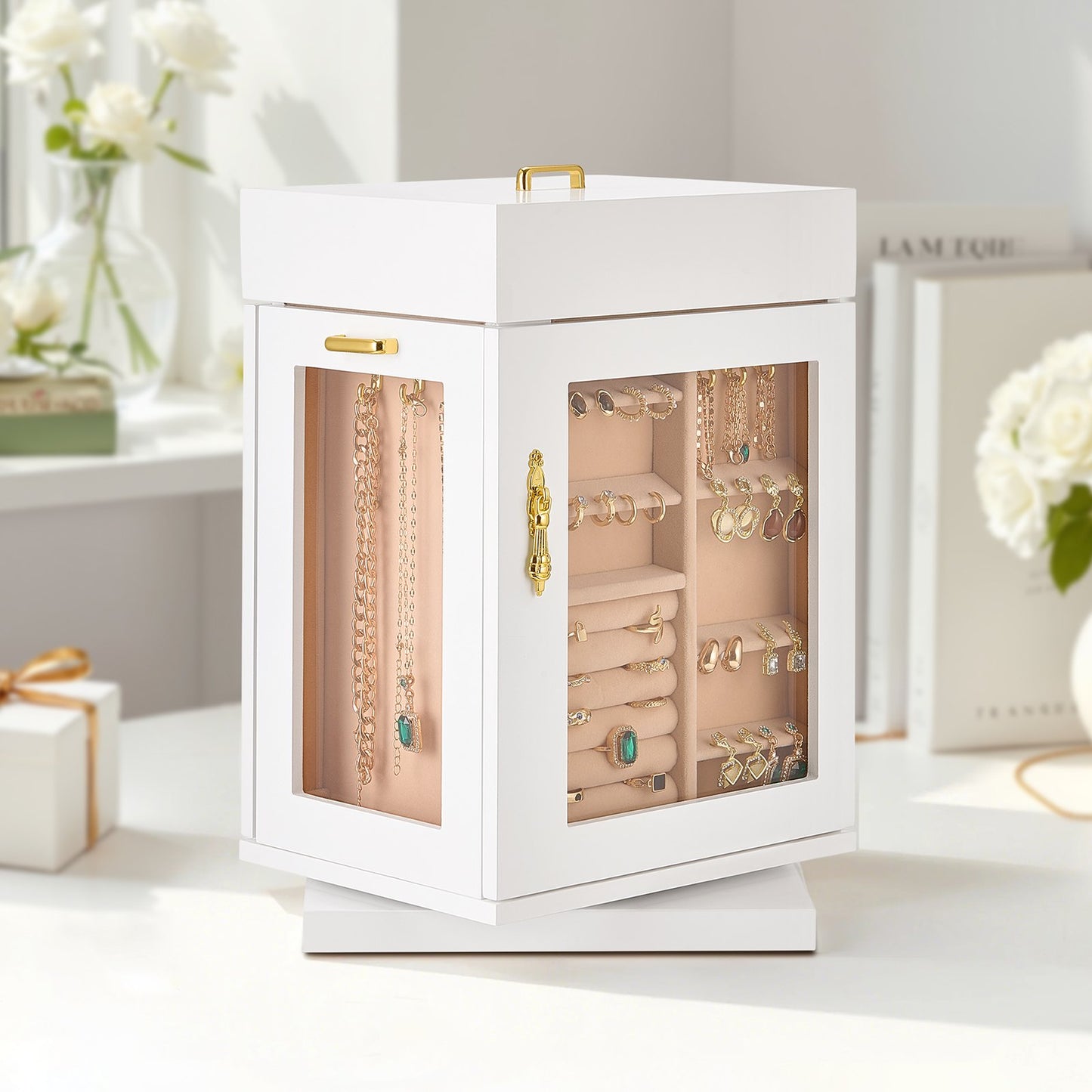AI62 Decor Jewelry Organizer with Acrylic Window