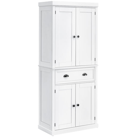 AI62 Decor Freestanding 4-Door Pantry Cupboard with Drawer