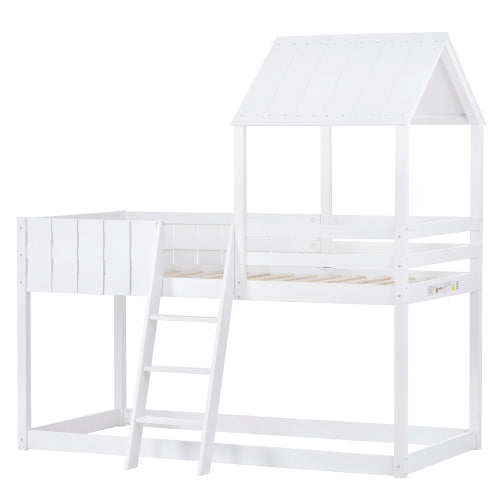 AI62 Decor White Mid-Sleeper Cabin Bed