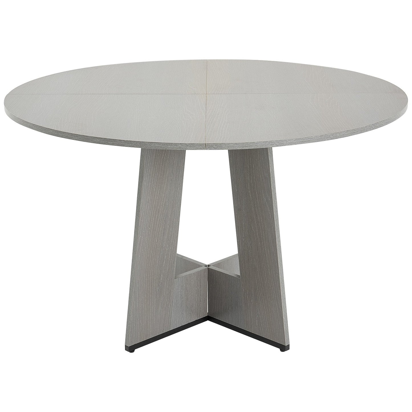 AI62 Decor Round 47" Farmhouse Dining Table for 4-6, Grey – Only Table