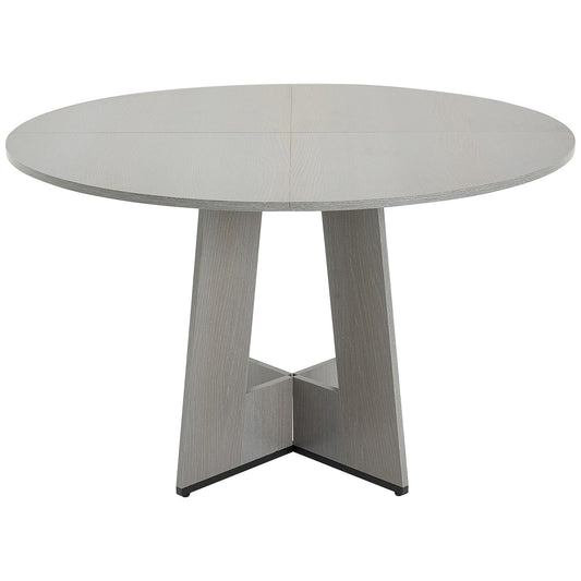 AI62 Decor Round 47" Farmhouse Dining Table for 4-6, Grey – Only Table