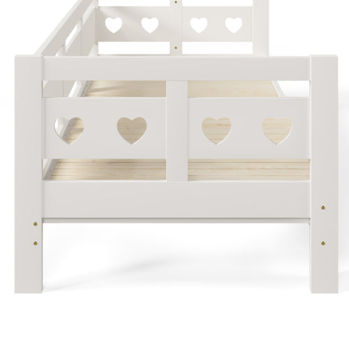 AI62 Decor Heart-Shaped Daybed with Pull-Out Trundle