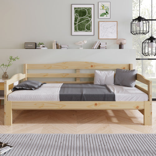 AI62 Decor Single Daybed with Pull-Out Trundle – 90 x 190 cm