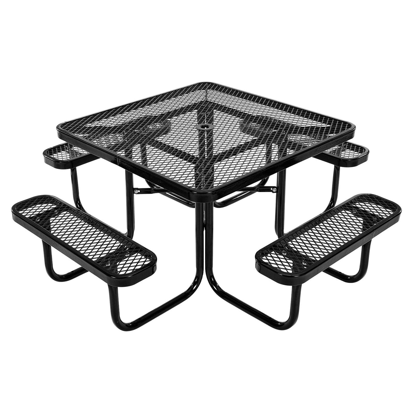 AI62 Decor Outdoor Picnic Table & Bench Set – Black