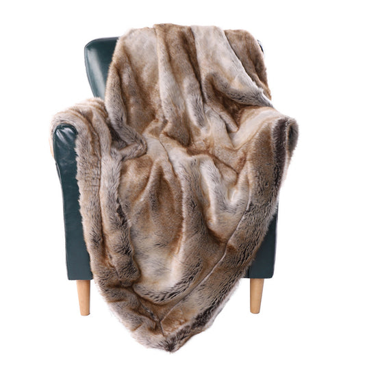 AI62 Decor Luxury Faux Fur Throw Blanket