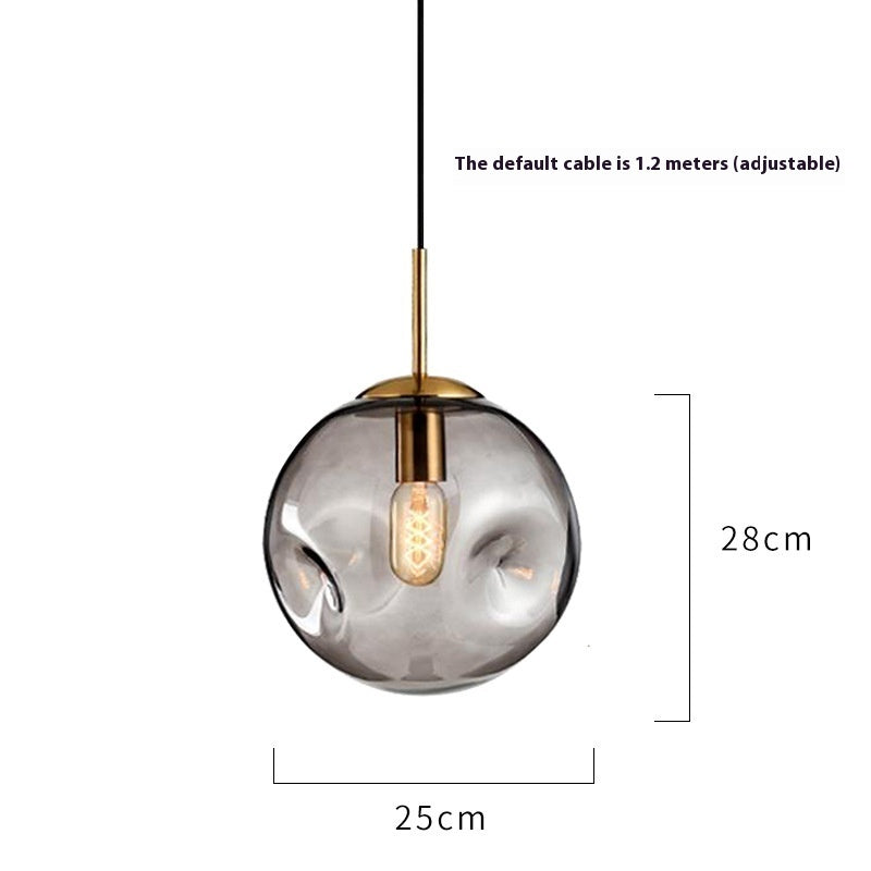 AI62 Decor Creative Glass & Iron Chandelier for Restaurants