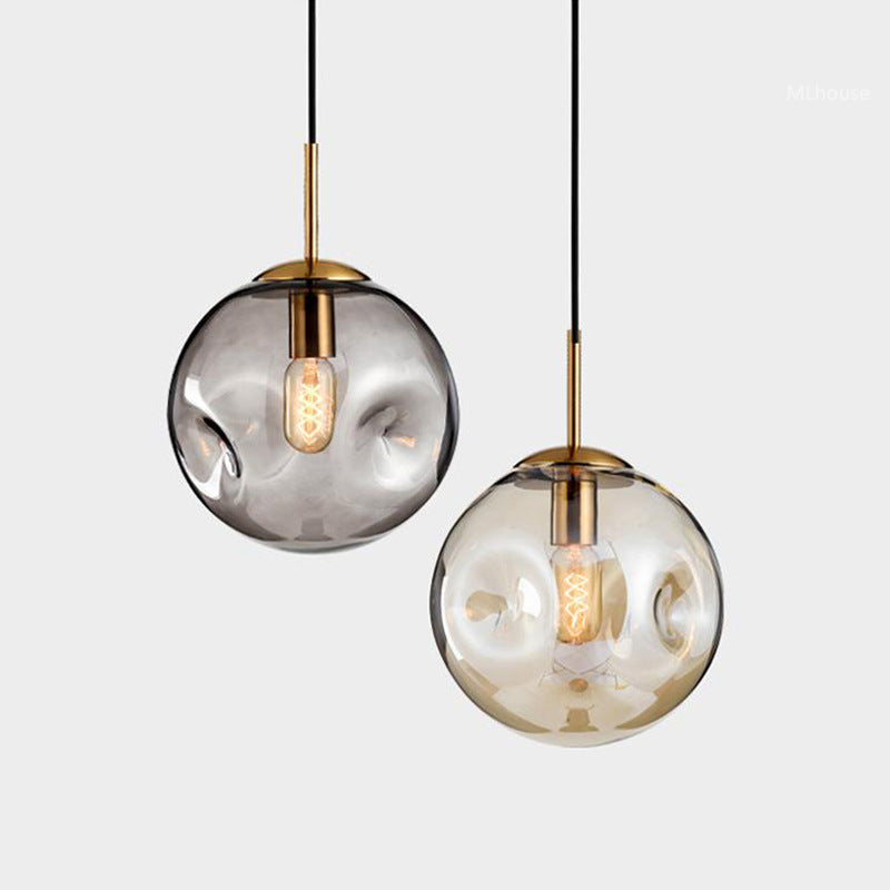 AI62 Decor Creative Glass & Iron Chandelier for Restaurants