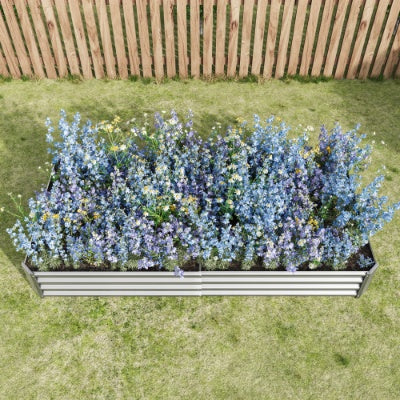 AI62 Decor Metal Raised Garden Bed Kit for Flowers & Vegetables