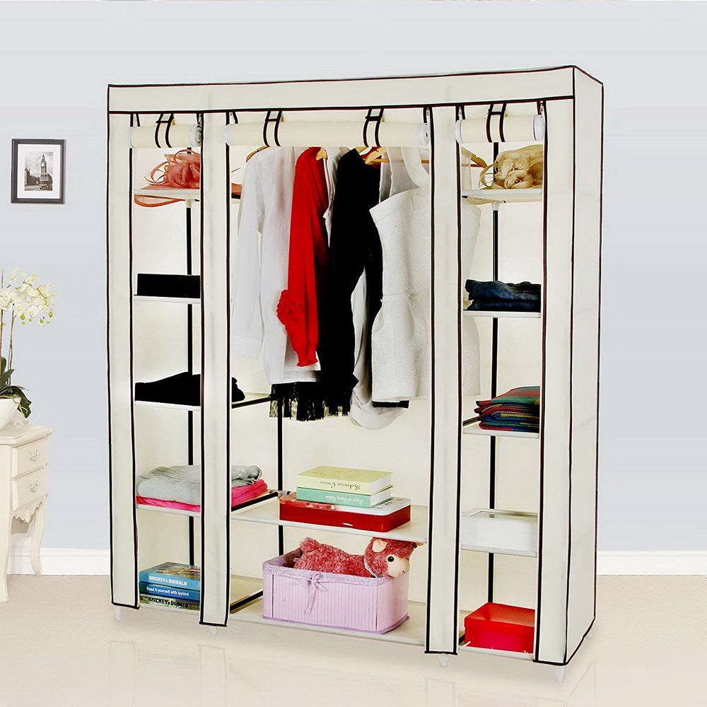 5-Layer Non-Woven Wardrobe with 12 Compartments AI62Decor