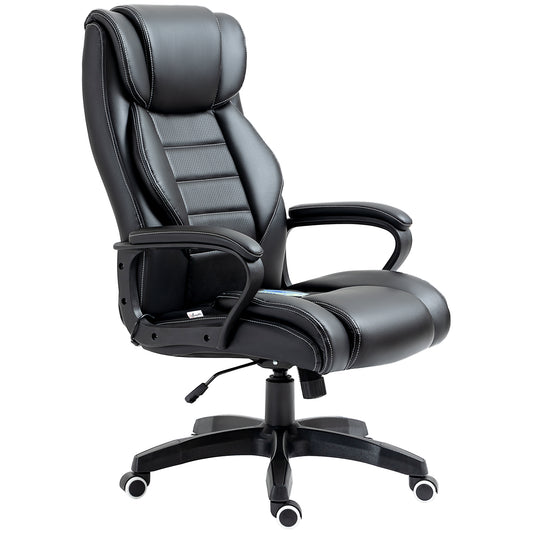 AI62 Decor Vinsetto PU Office Chair With 6-Point Massage – Black