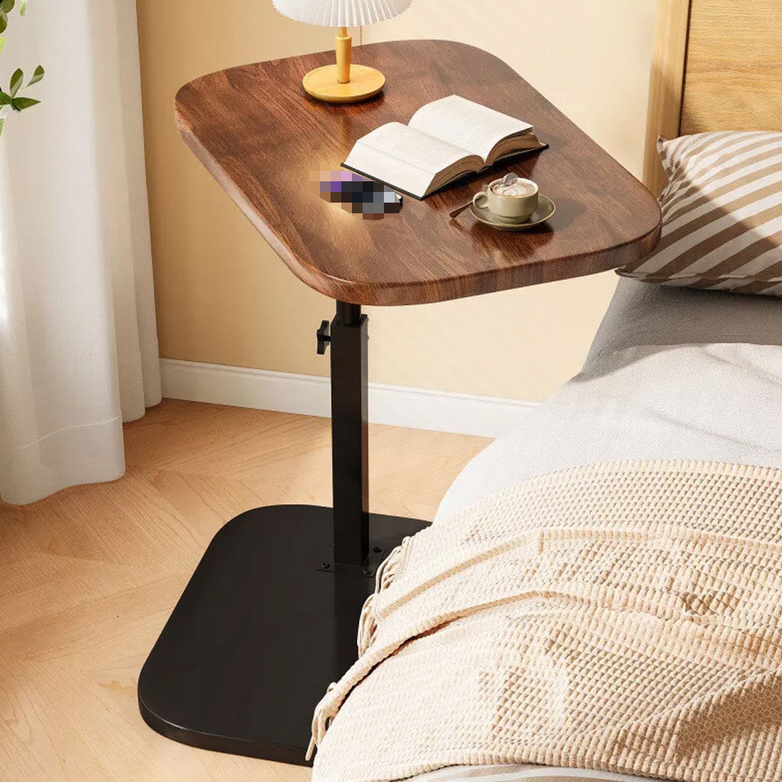 AI62 Decor Adjustable C-Shaped Side Table – Coffee & Laptop Table