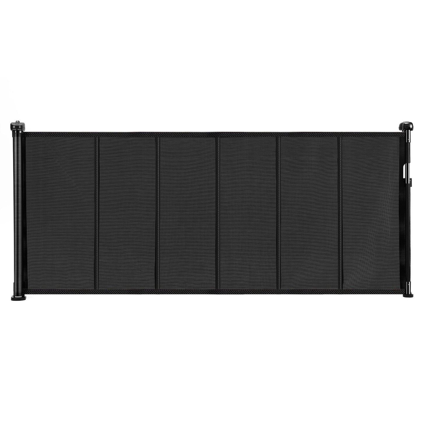 AI62 Decor Retractable Baby Gate, 87 cm H x Up to 180 cm W, Mesh, Black