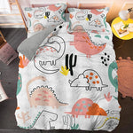 Children’s Cartoon Printed 3-Piece Bedding Set AI62Decor