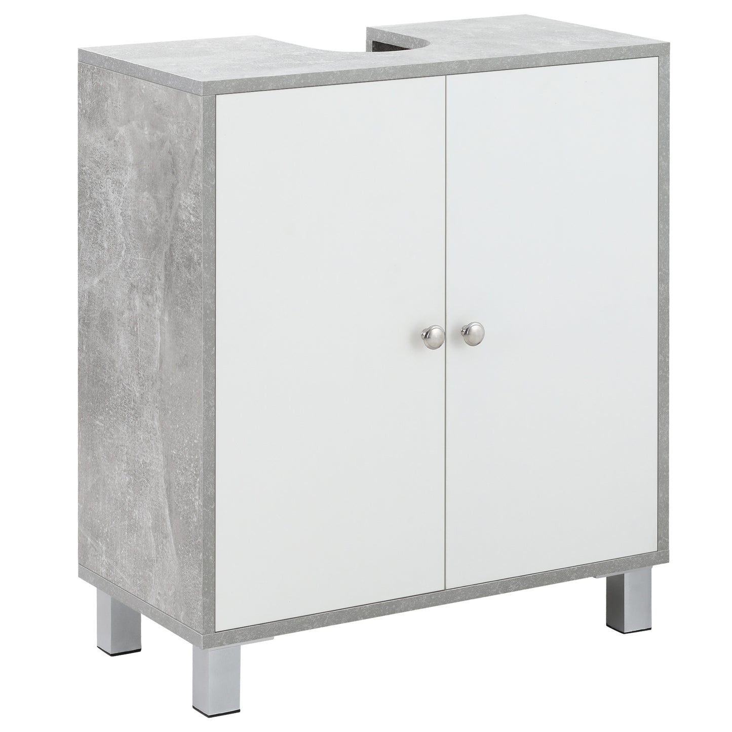 AI62 Decor Kleankin Under Sink Cabinet with Adjustable Shelves