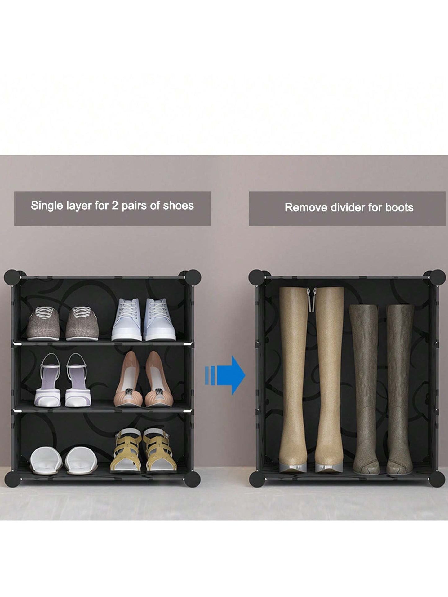 AI62 Decor Tall Multi-Layer Shoe Rack – Large Capacity