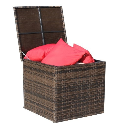 AI62 Decor Wicker Patio Furniture Storage Box