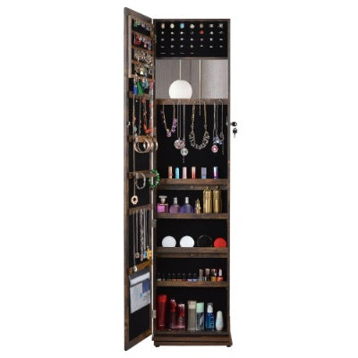 AI62 Decor Full-Length 360° Swivel Jewelry Cabinet Mirror