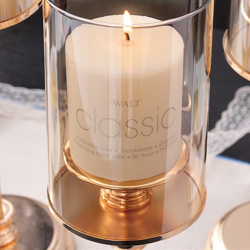 AI62 Decor Elegant Metal Candlestick Holder