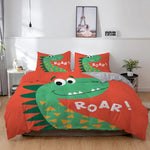 Children’s Cartoon Printed 3-Piece Bedding Set AI62Decor