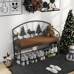 Rustic Shoe Rack Bench for Entryway & Small Spaces AI62Decor